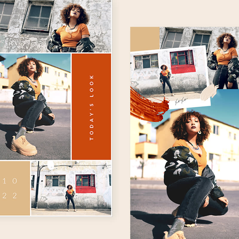 PicMonkey Instagram Story template for fashion brand. 