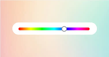 Rainbow Color bar with gradient background demonstrating color theory in PicMonkey