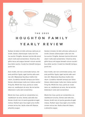 PicMonkey newsletter template for family use