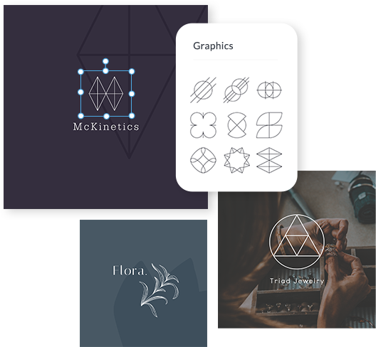 PicMonkey logo templates and graphics examples. 