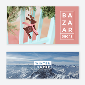PicMonkey holiday design templates for small businesses. 