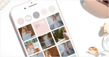 instagram layout grid on mobile