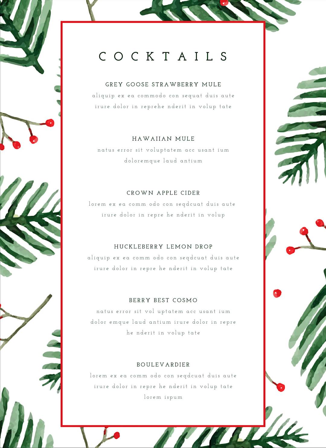 Menu Templates | Create Multi-Page Menus | PicMonkey