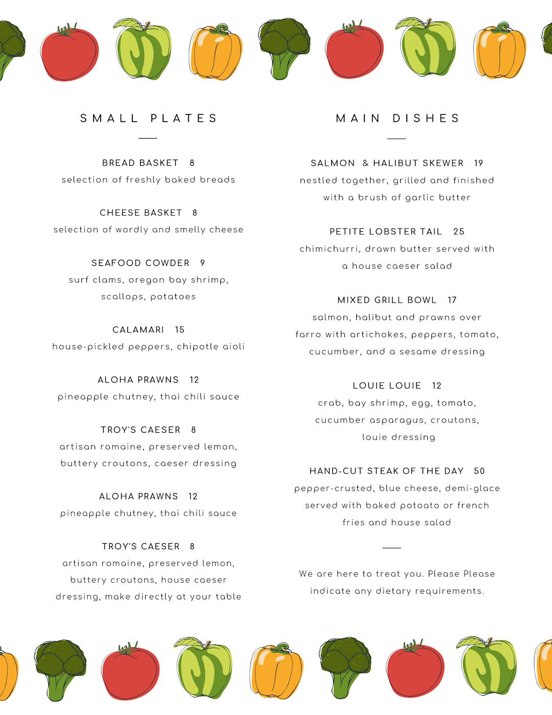 Menu Templates | Create Multi-Page Menus | PicMonkey