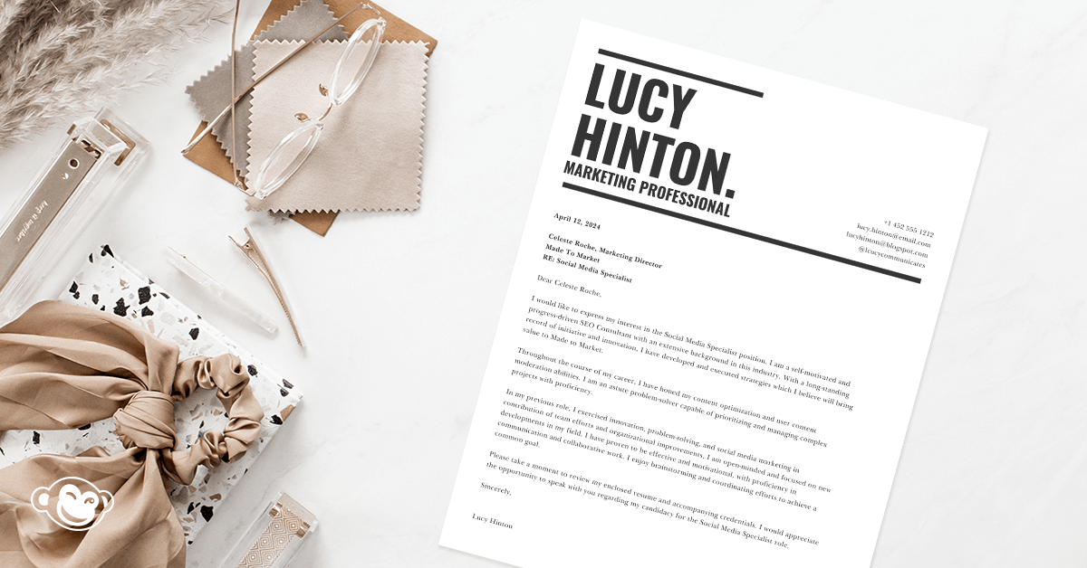 How to Write a Cover Letter That - Cover Letter FB 