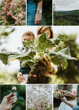 gardening-collage-photo-card-template
