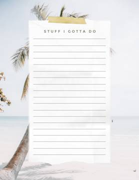 Stuff I gotta do checklist template at PicMonkey