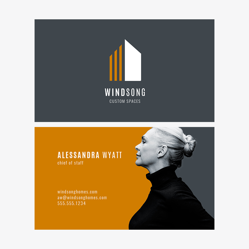 Business card template designs at PicMonkey
