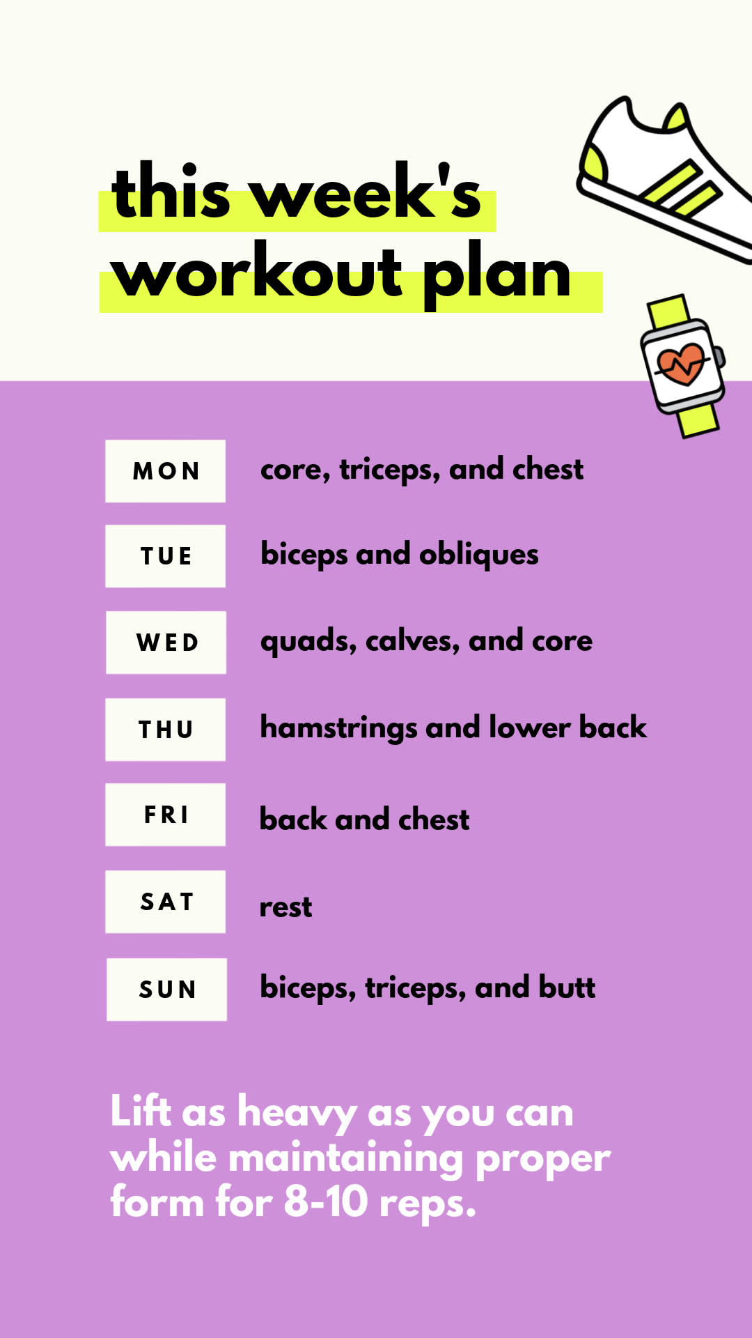 Friday - Back and Abs  Gym workout plan for women, Workout plan