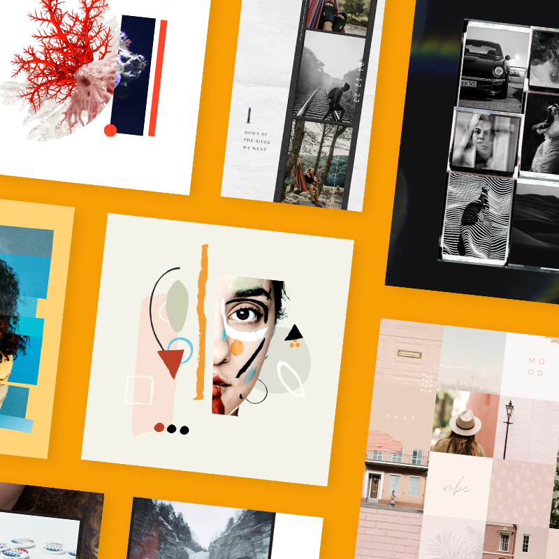 Check out these seven looks for beautiful, bold collages—and get al the tips for creating them.