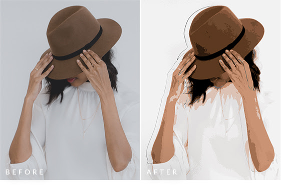 See templates before after