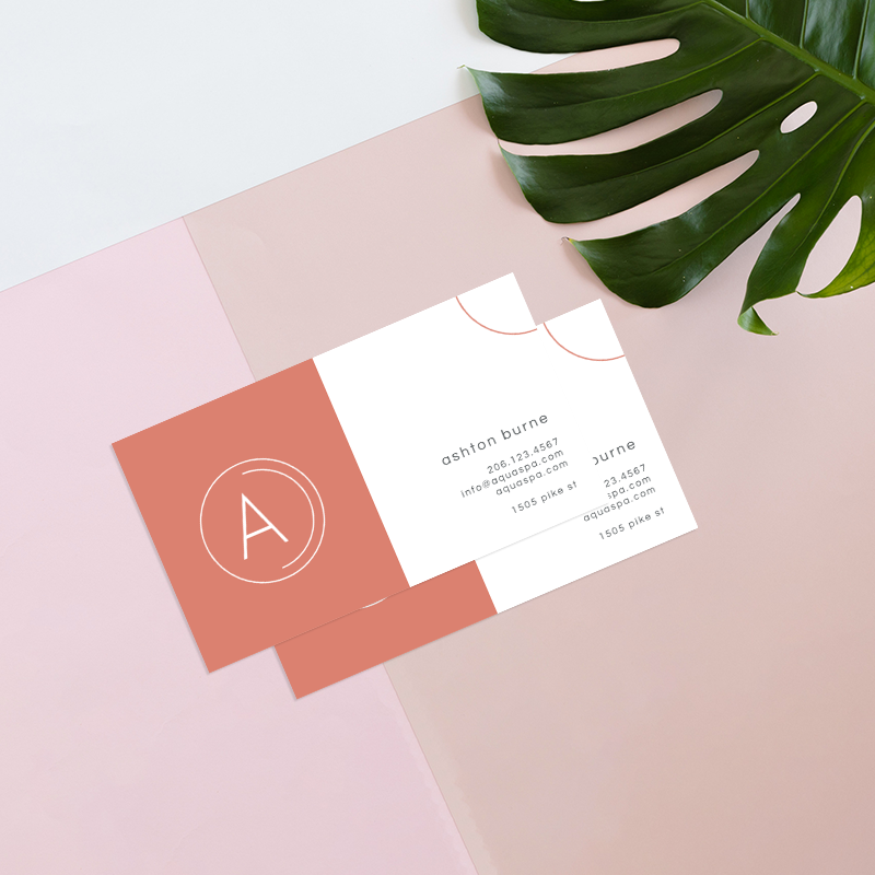 make a business card with simple graphics