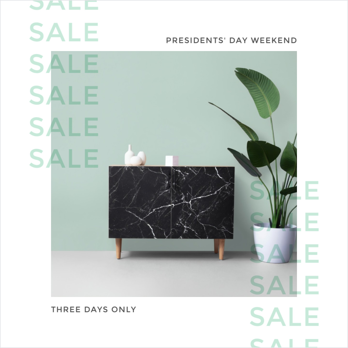 President's Day Weekend Sale ad template