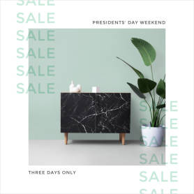 President's Day Weekend Sale ad template