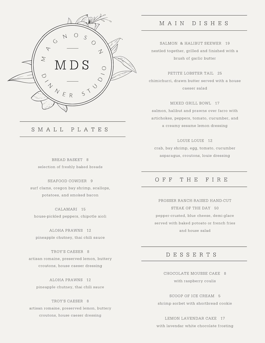 Menu Templates | Create Multi-Page Menus | PicMonkey