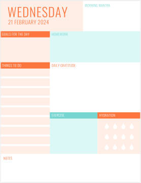 Pastel colored checklist template at PicMonkey