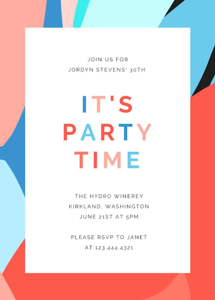 Invitatin Design Birthday Invitation Ideas | Design Templates | PicMonkey