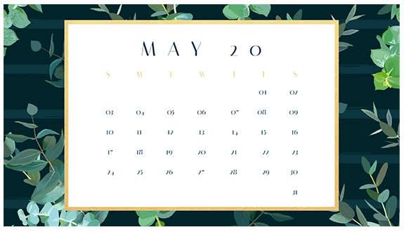 Make a printable monthly calendar with PicMonkey's professionally designed templates