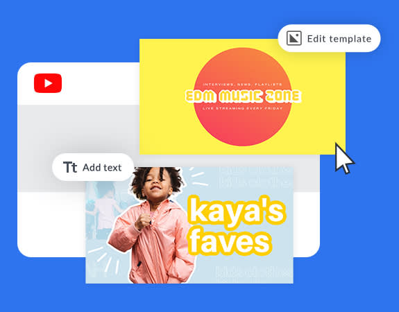 Diseño de banner de YouTube para canal de inversión. Se agrega la imagen de una mujer con una camisa naranja al diseño de la pancarta. Texto: "Inversiones 101".