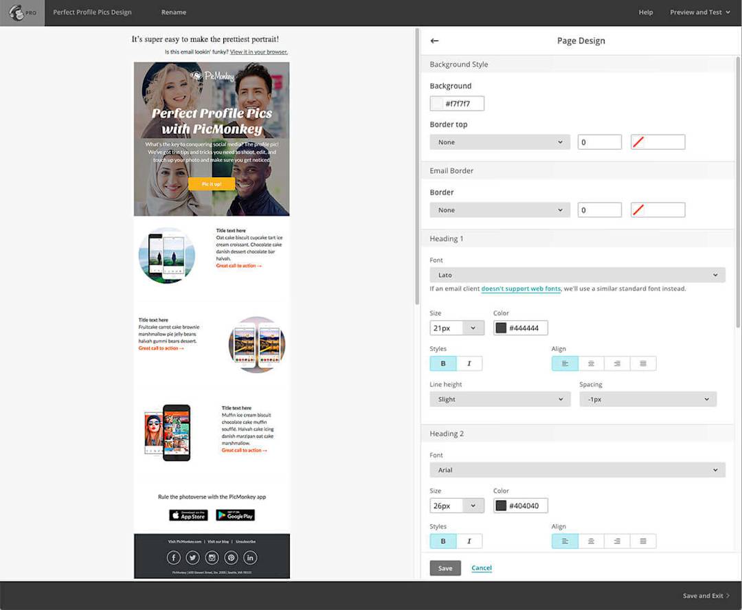 Mailchimp Design Features Make an Email Marketing Strategy with MailChimp | PicMonkey