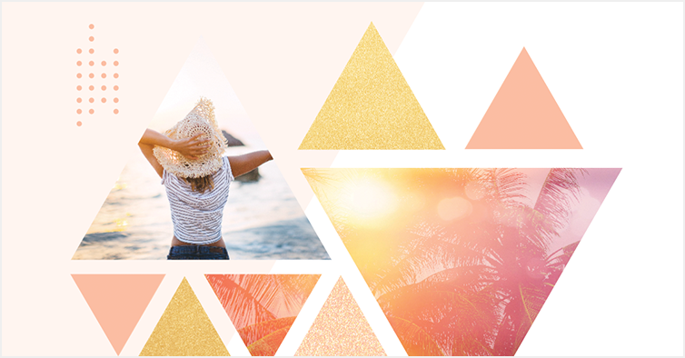 Rompe el molde con enmascaramiento de texto