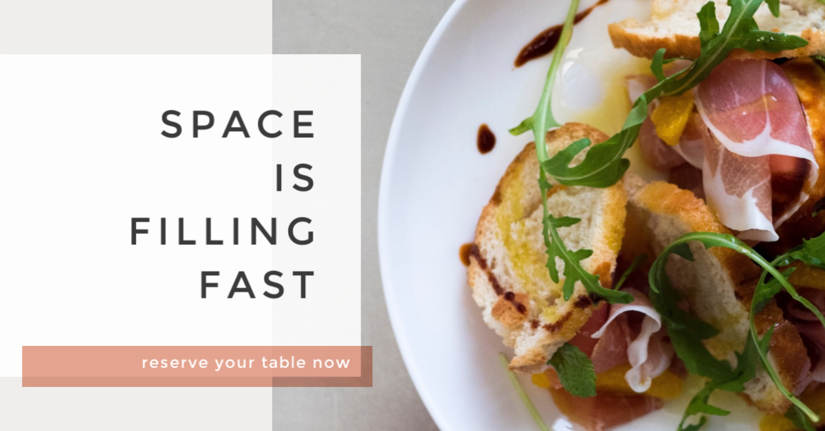 Reserve Your Table Now ad template