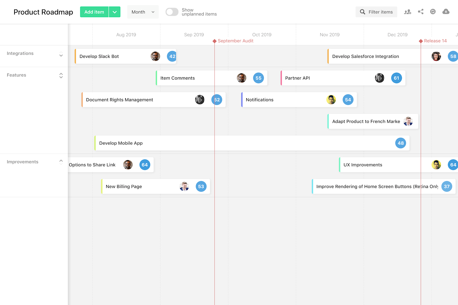 Software Drop Road Map Examples An In-depth Guide to Product Roadmaps - Software, Templates, and ...