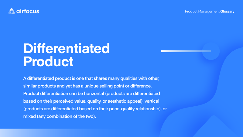 Differentiated Product