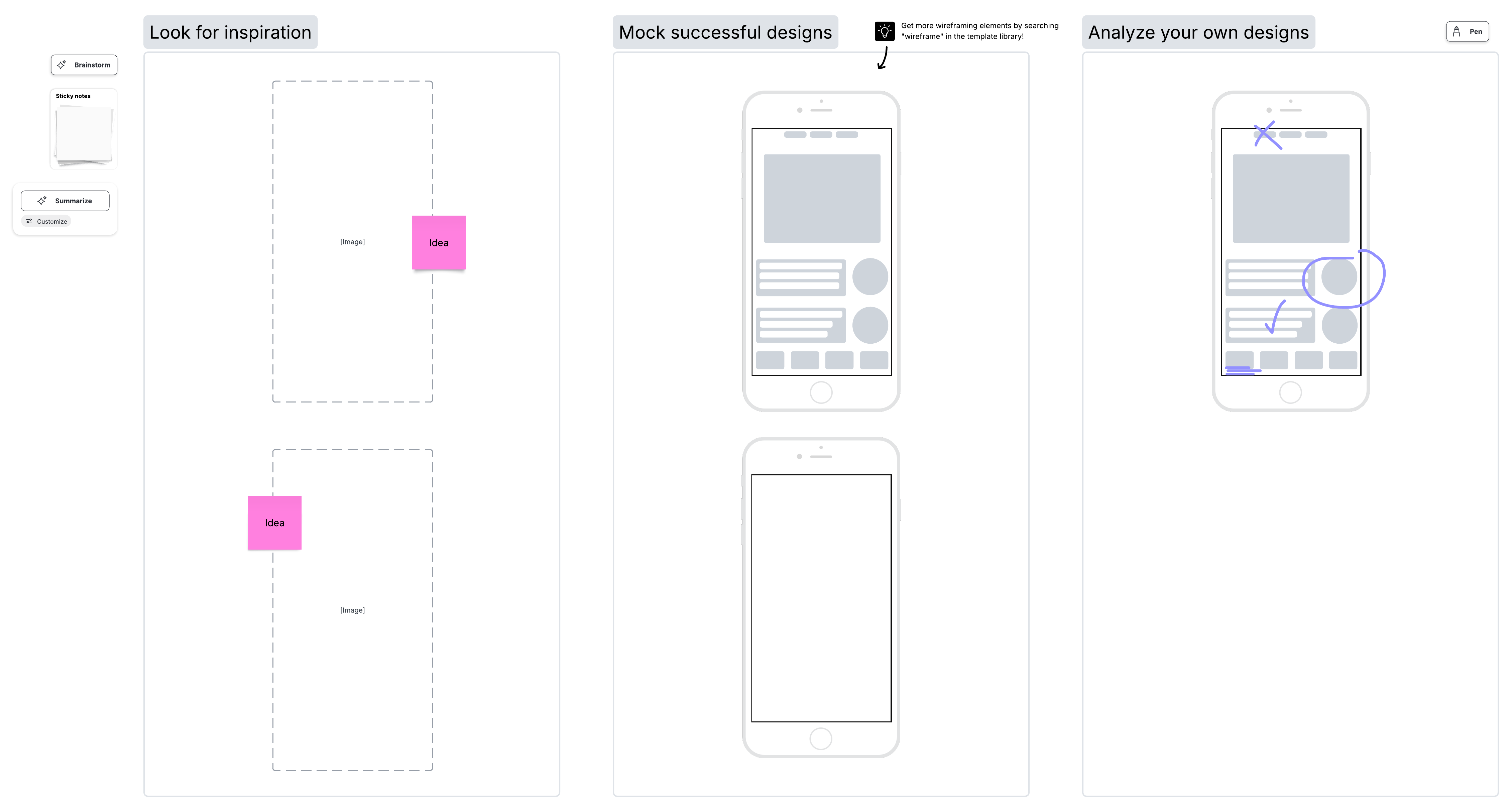 Lucid Look mock analyze template
