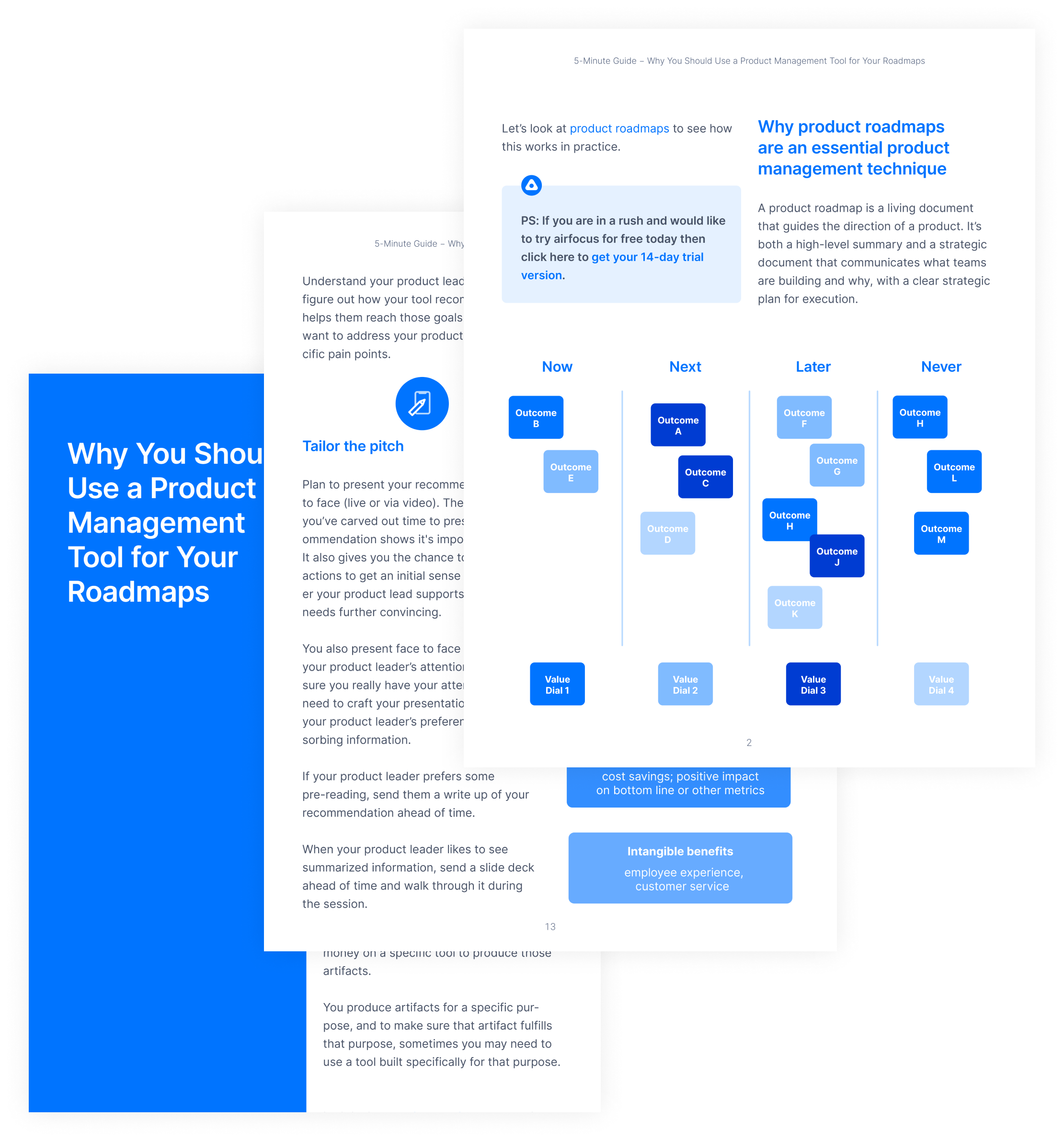 airfocus 5-min guide: Why you should use a product management tool for your roadmaps - content