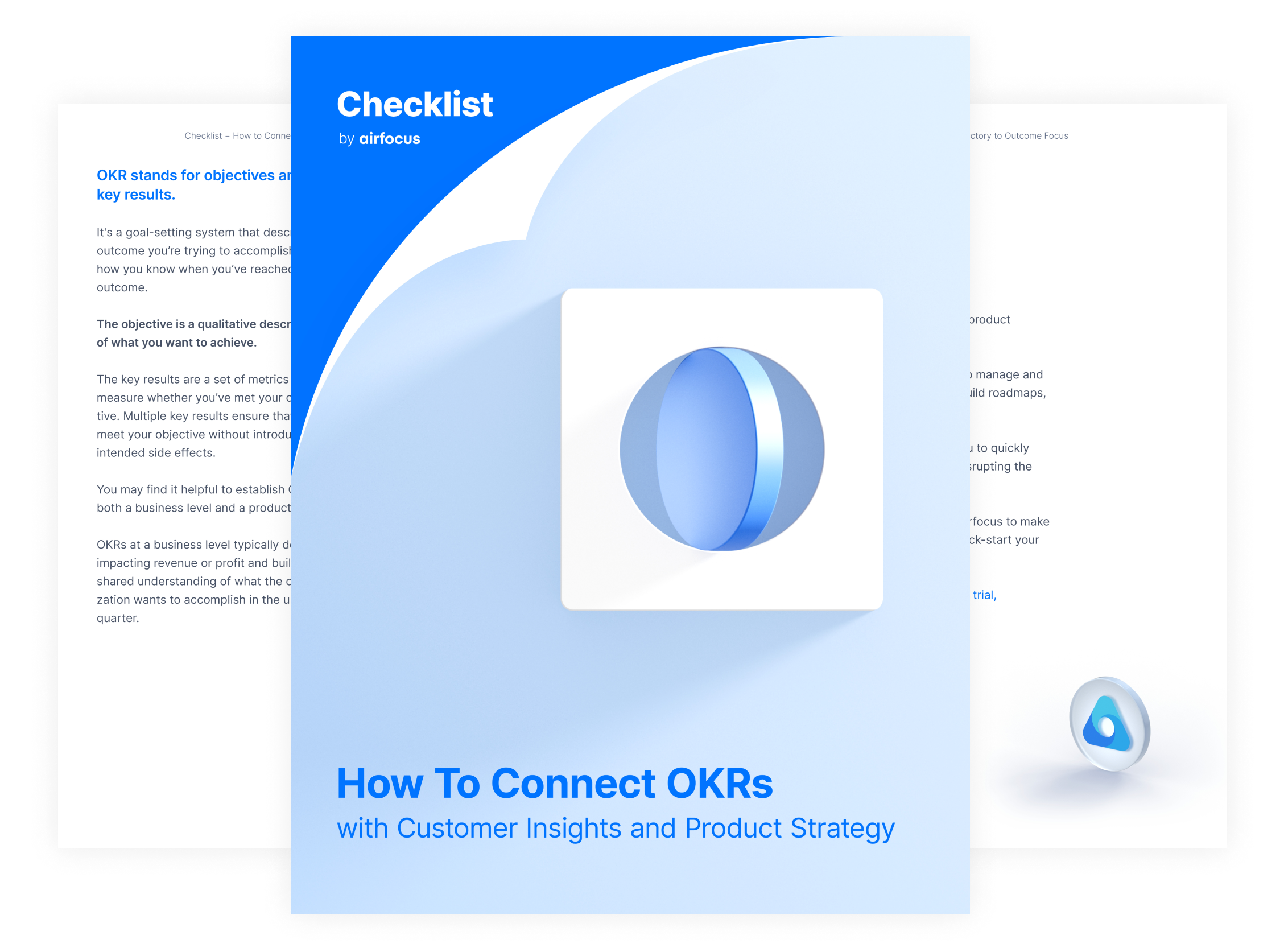 airfocus checklist: How to connect OKRs with customer insights and product strategy - content