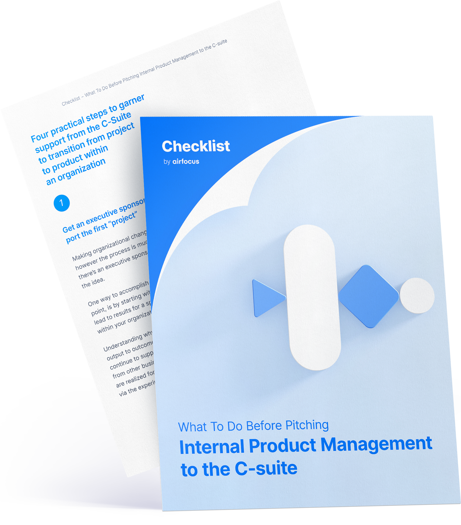 airfocus checklist: What to do before pitching internal product management to the C-suite - cover