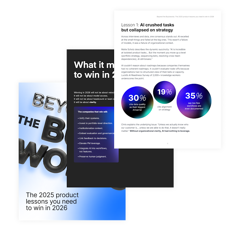 airfocus eBook: Beyond the buzzwords: The 2025 product lessons you need to win in 2026 - content