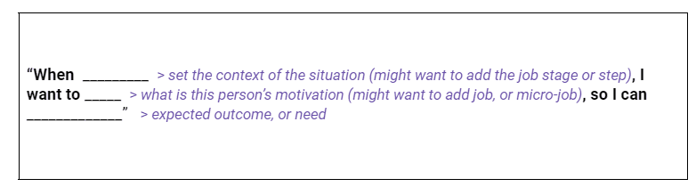 JTBD and user stories