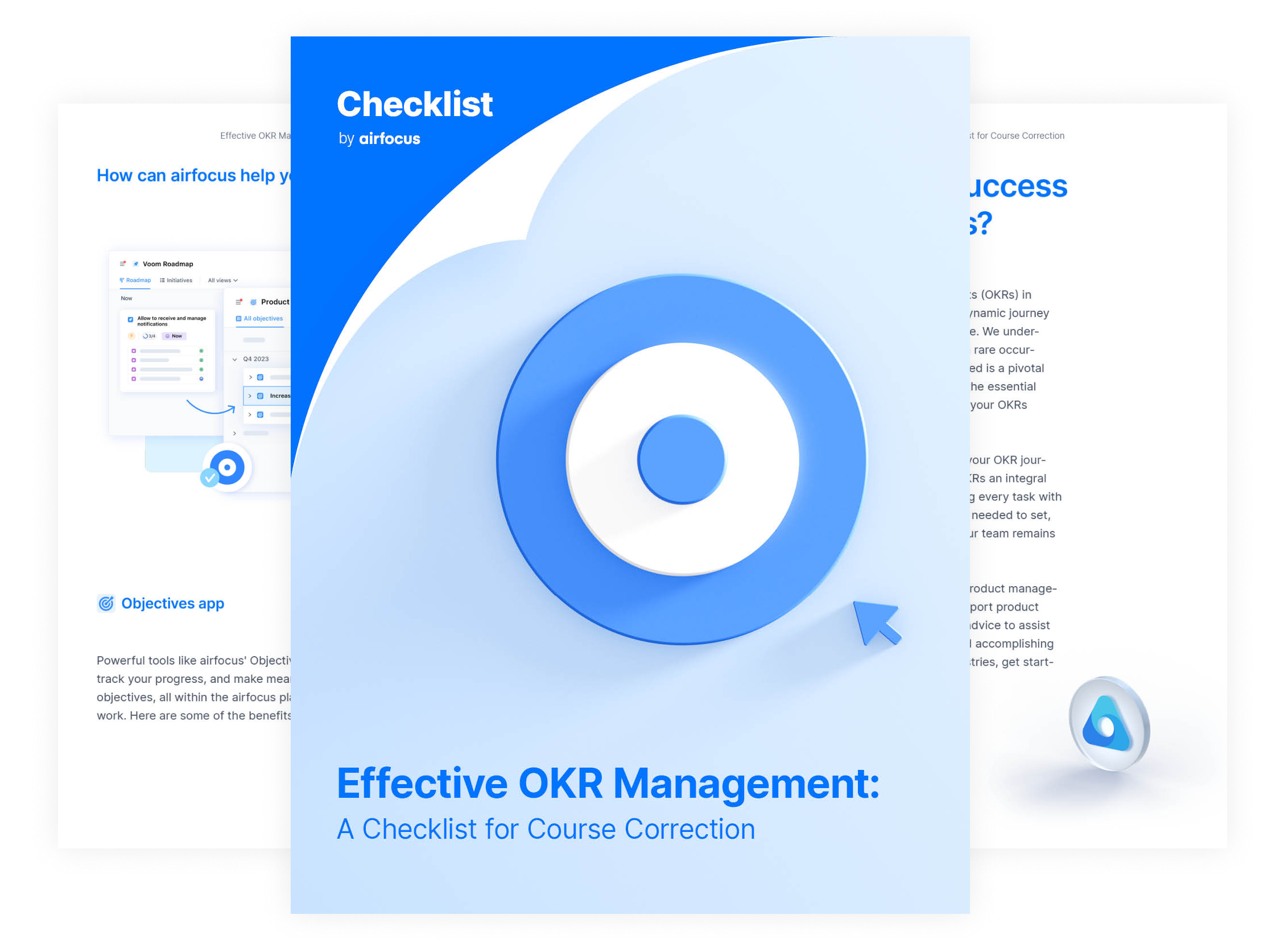 airfocus checklist: Effective OKR management: A checklist for course correction - content