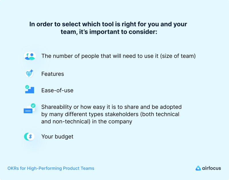 Choosing OKR tool