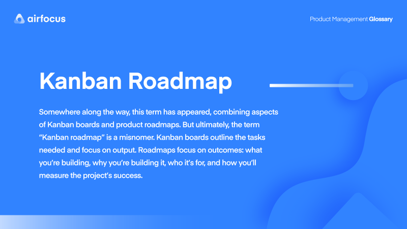 Kanban roadmap