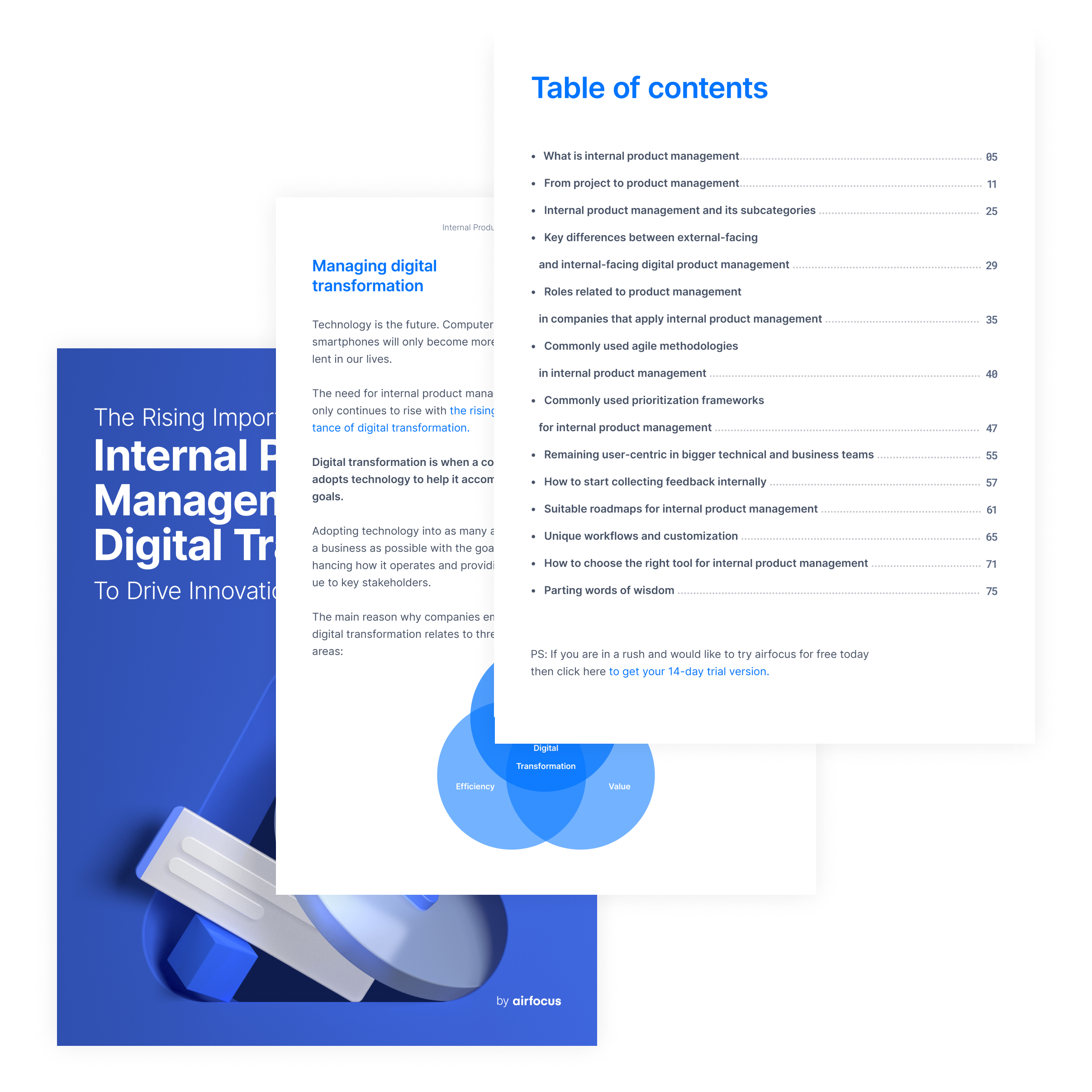airfocus eBook: Internal product management in digital transformation - content