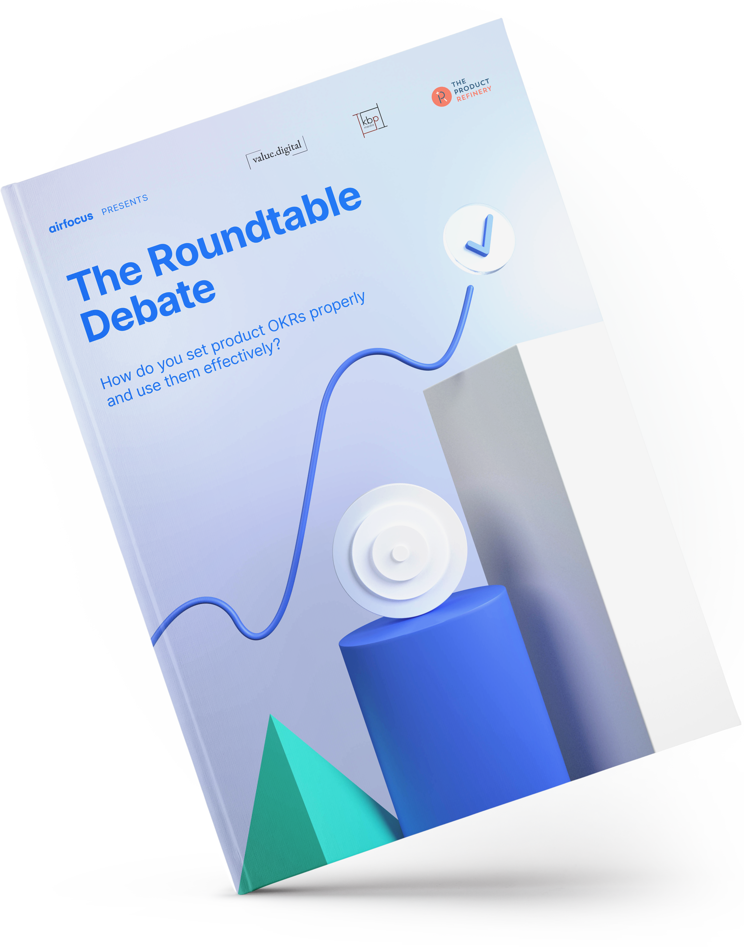 airfocus eBook: Report OKRs roundtable - how do you set product OKRs? - cover