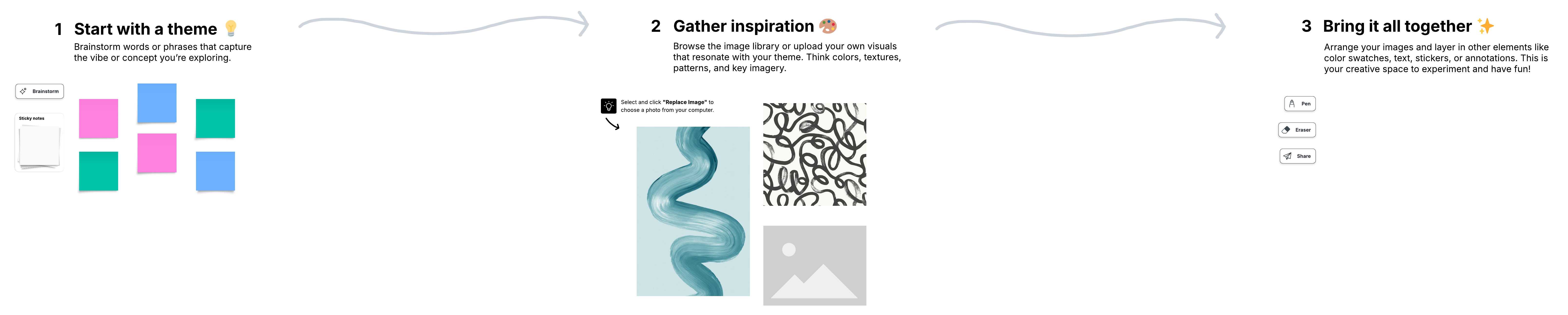 Lucid Mood board template