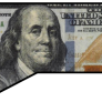 Bubble dollar bill