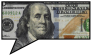 Bubble dollar bill