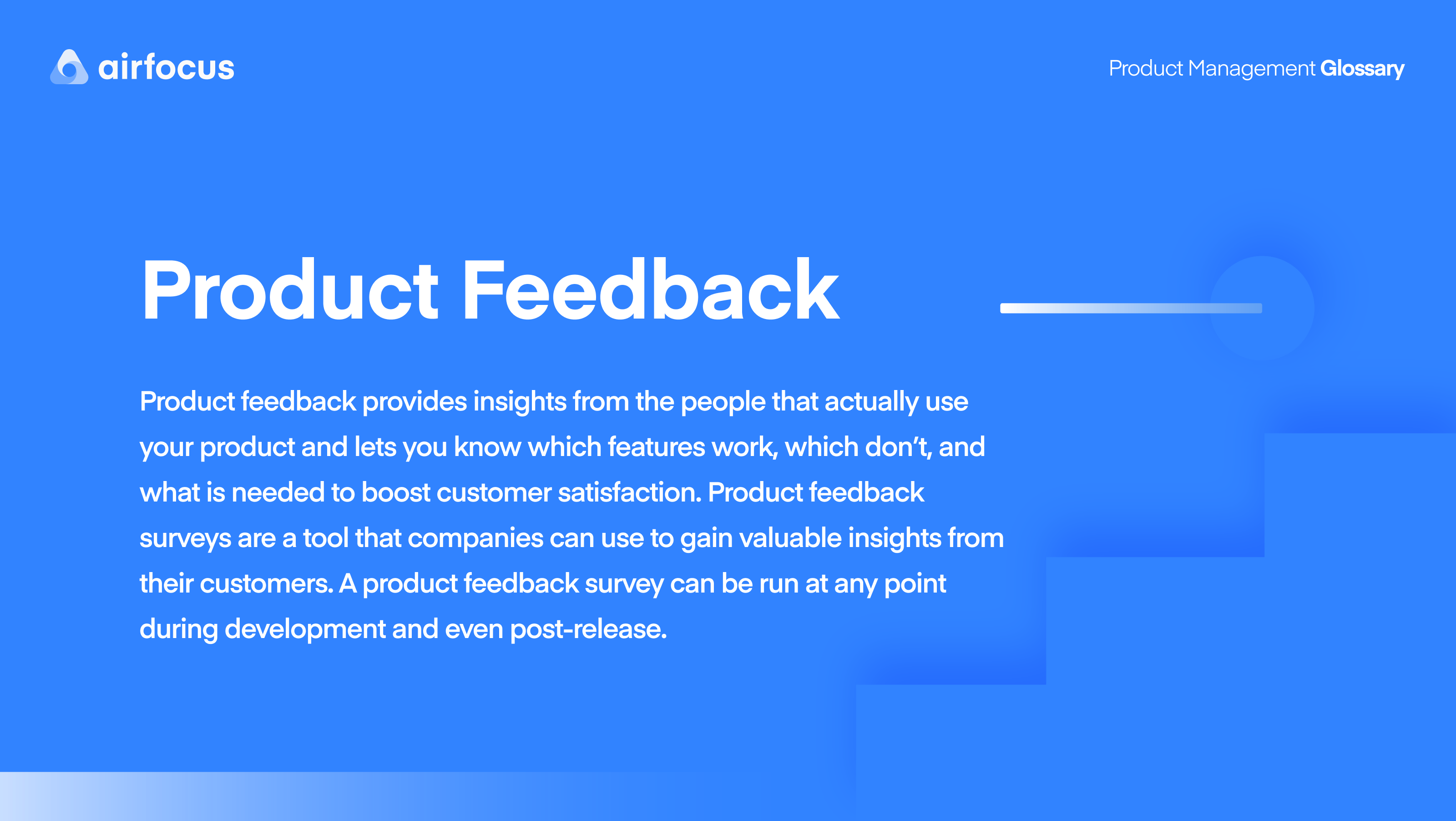 Sample products for feedback
