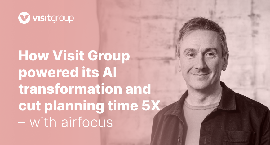 How Visit Group powered its AI transformation and cut planning time 5X with airfocus