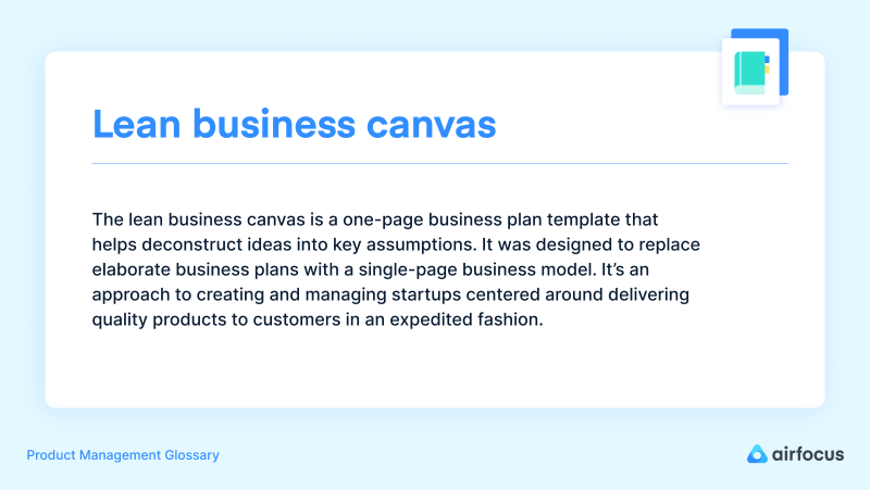 Lean business canvas