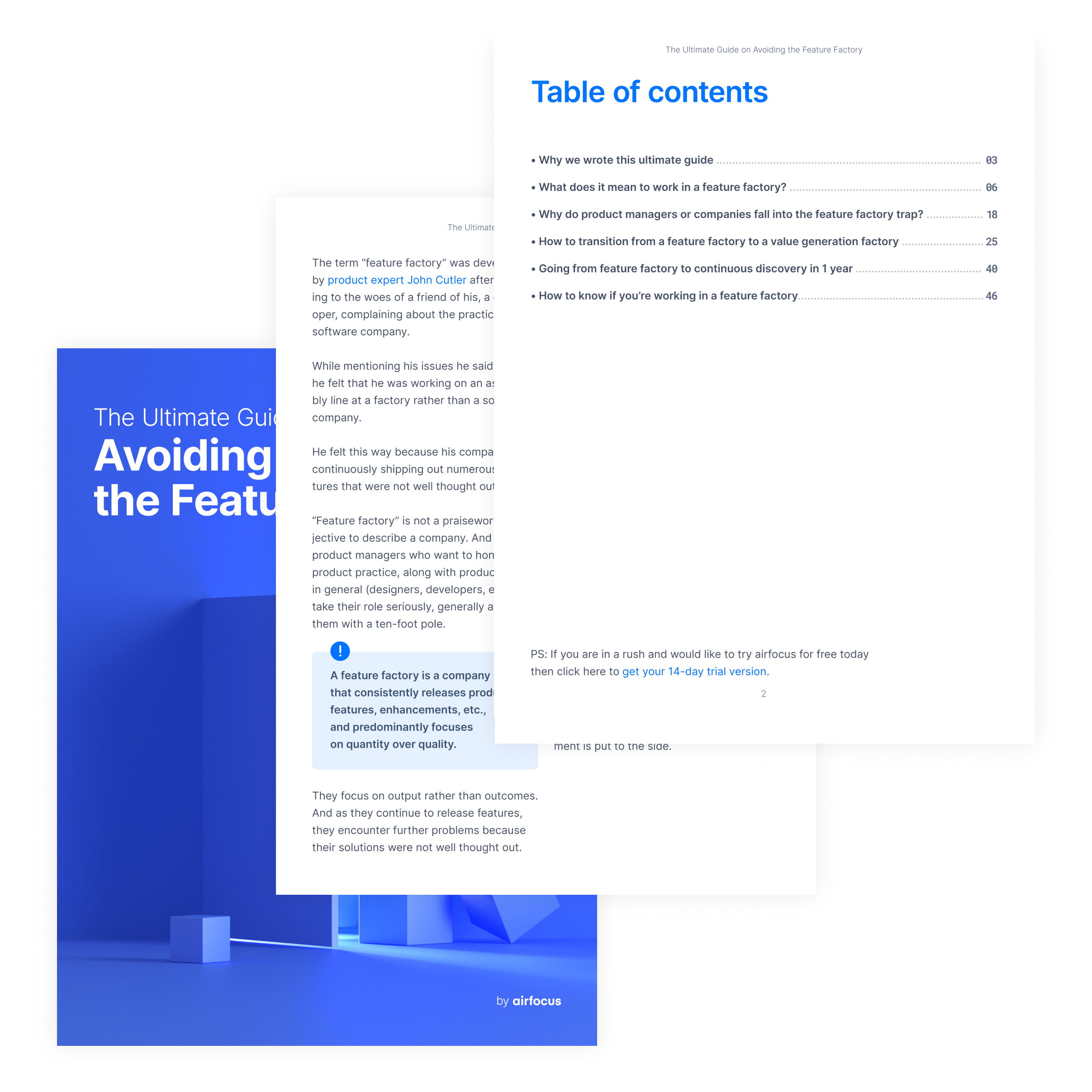 airfocus eBook: Avoiding the feature factory - content