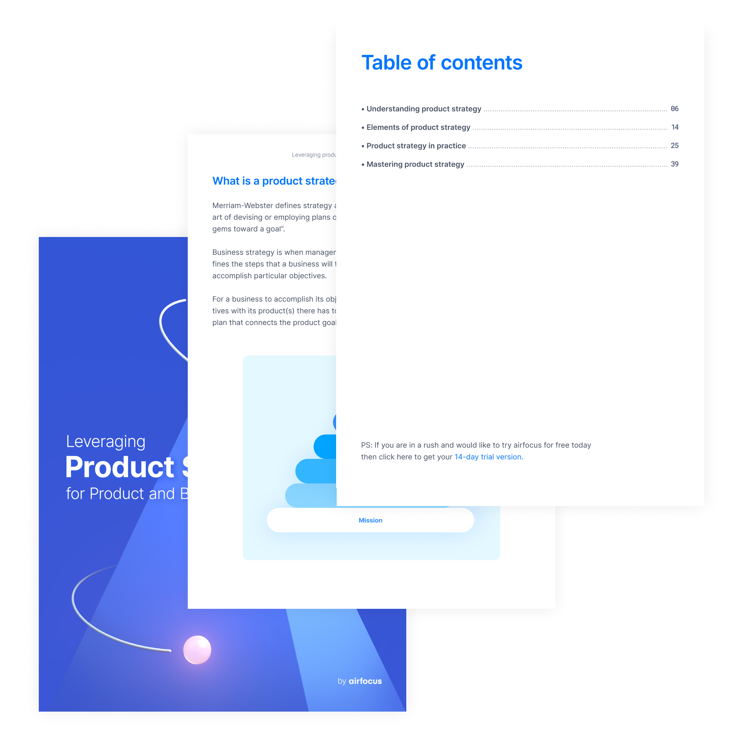 airfocus eBook: Leveraging product strategy for product and business growth - content