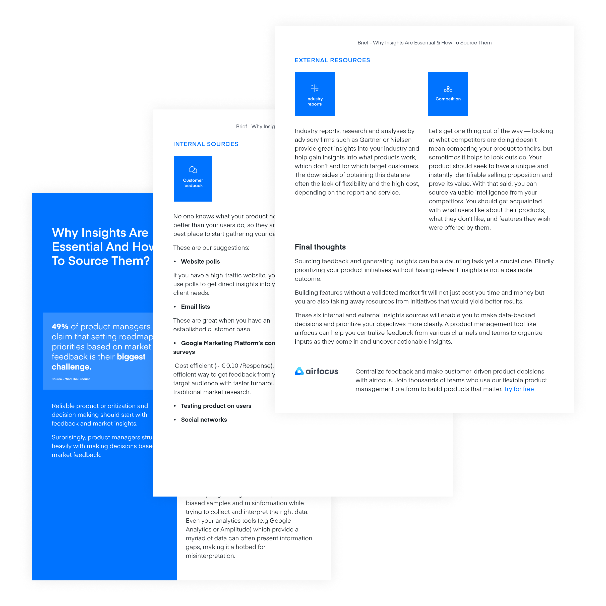 airfocus 5-min guide: Why insights are essential and how to source them? - content