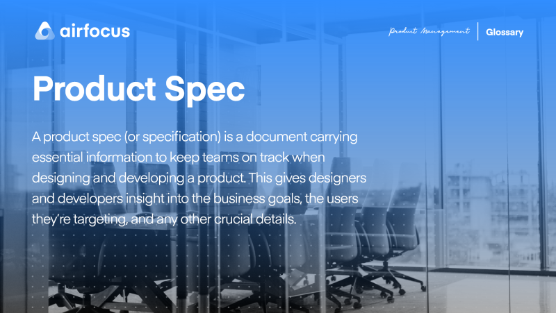 What Is A Product Spec?