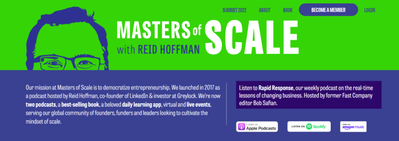 Masters of Scale podcast